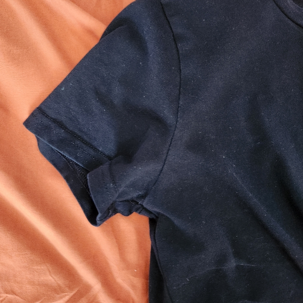 Shien black crop top